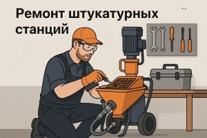 Ремонт штукатурных станций: диагностика, восстановление узлов и регламентное обслуживание