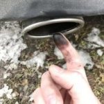 Soot in the exhaust pipe causes gasoline